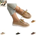 thumbnail image 1 of YOUYEDIAN Mules for Women Fashion Lace-up Round Toe Casual Platform Soft Warm Backless Flats Versatile Comfortable Walking Shoes, 1 of 5