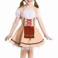 thumbnail image 1 of YOUYEDIAN Oktoberfest Outfit for Kids Girls Short Sleece German Beer Dirndl Dresses Traditional Halloween Festival Outfit Brown 7-8 Years, 1 of 6