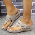 thumbnail image 1 of YOUYEDIAN Orthopedic Casual Sandals for Women Arch Support Summer Flat Sandals Lightweight Non Slip Slip on Hiking Shoes Vacation Beach 2026 New Orthopedic Shoes (Light Gray), 1 of 6