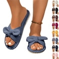 thumbnail image 1 of YOUYEDIAN House Womens Slippers Summer Indoor Shoes Cute Comfortable Sandals Beach Flip Flops (Gray), 1 of 4