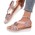 thumbnail image 1 of YOUYEDIAN Orthopedic Casual Sandals for Women Non Slip Slip on Arch Support Summer Flat Sandals Breathable Beach Slippers 2026 Soft Orthopedic Shoes (Pink), 1 of 6
