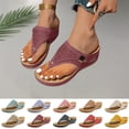 thumbnail image 1 of YOUYEDIAN Orthopedic Casual Sandals for Women Non Slip Slip on Arch Support Summer Flat Sandals Wide Width Sneakers 2026 New Beach Orthopedic Shoes, 1 of 6