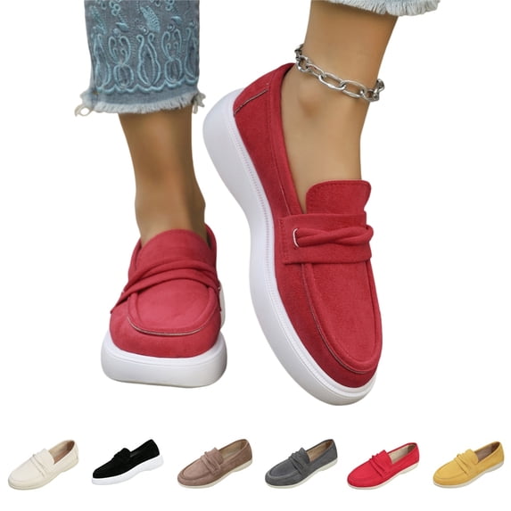 YOUYEDIAN Orthopedic Casual Shoes for Women Arch Support Tennis Shoes Wide Width Slip on Non Slip Server Shoes Knitted Mesh Stretch Comfort 2026 New Foam Shoes