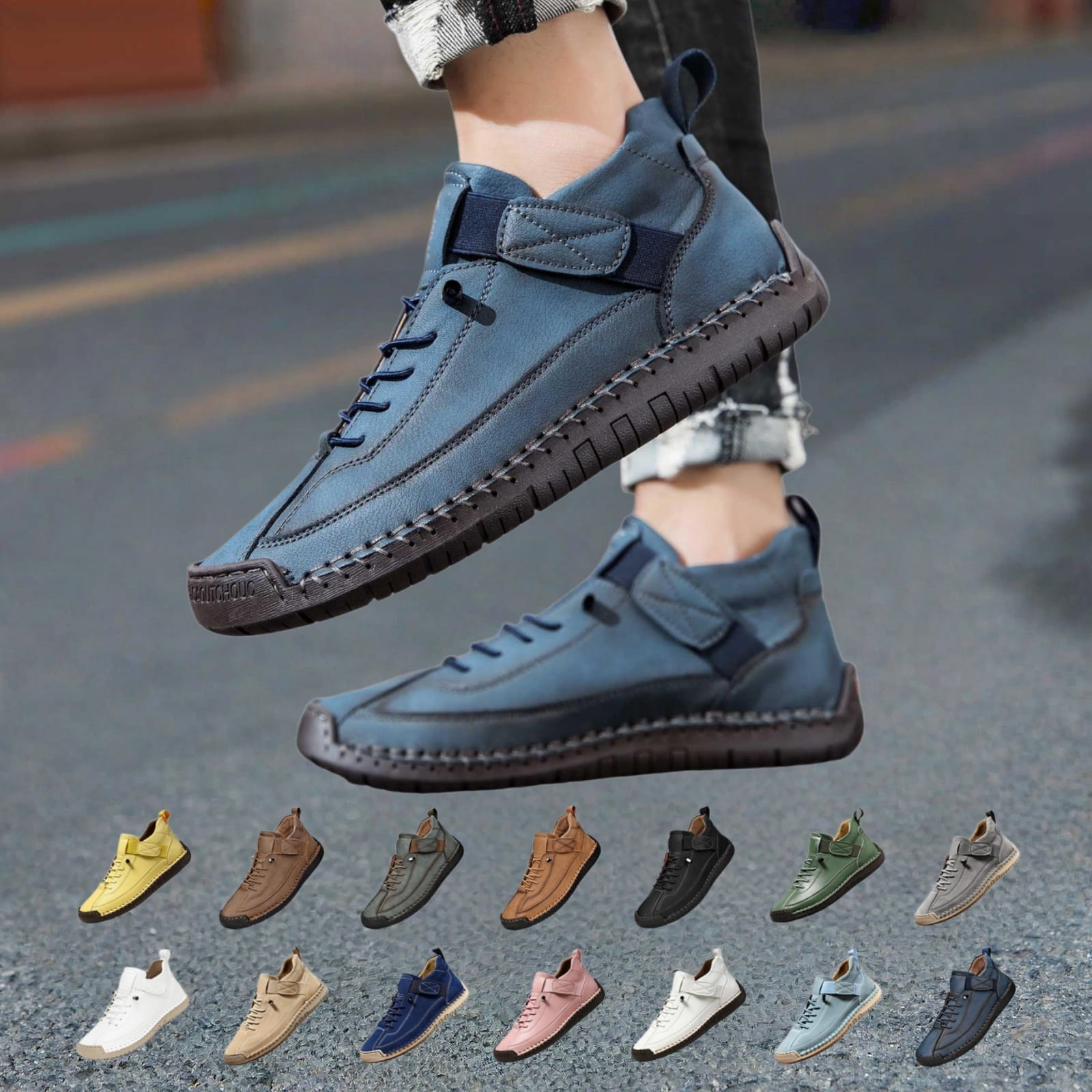 YOUYEDIAN Orthopedic Casual Shoes for Women Arch Support Sneakers Lightweight Slip on Non Slip Work Shoes Knitted Mesh Stretch Soft 2026 Foam Shoes