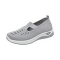 thumbnail image 1 of YOUYEDIAN Orthopedic Dress Shoes for Women Arch Support Golf Shoes Breathable Slip on Non Slip Business Casual Shoes Knitted Mesh Stretch Soft 2026 Orthopedic Shoes (Gray), 1 of 4