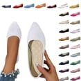 thumbnail image 1 of YOUYEDIAN Orthopedic Dress Shoes for Women Arch Support Non Slip Slip on Running Shoes Wide Width Knitted Mesh Stretch House Shoes Comfort 2026 Foam Shoes (White), 1 of 4