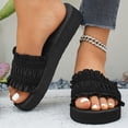 thumbnail image 1 of YOUYEDIAN Orthopedic Sandals for Women Arch Support Flat Wedge Sandals Wide Width Slip on Non Slip Orthopedic Slippers Beach New Foam Shoes, 1 of 9
