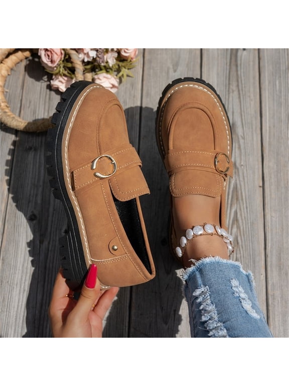 Orthopedic Shoes for Women Arch Support Non Slip Slip on Sneakers Wide Width Mesh Stretch Server Shoes Comfortable 2026 Orthopedic Shoes (Brown)