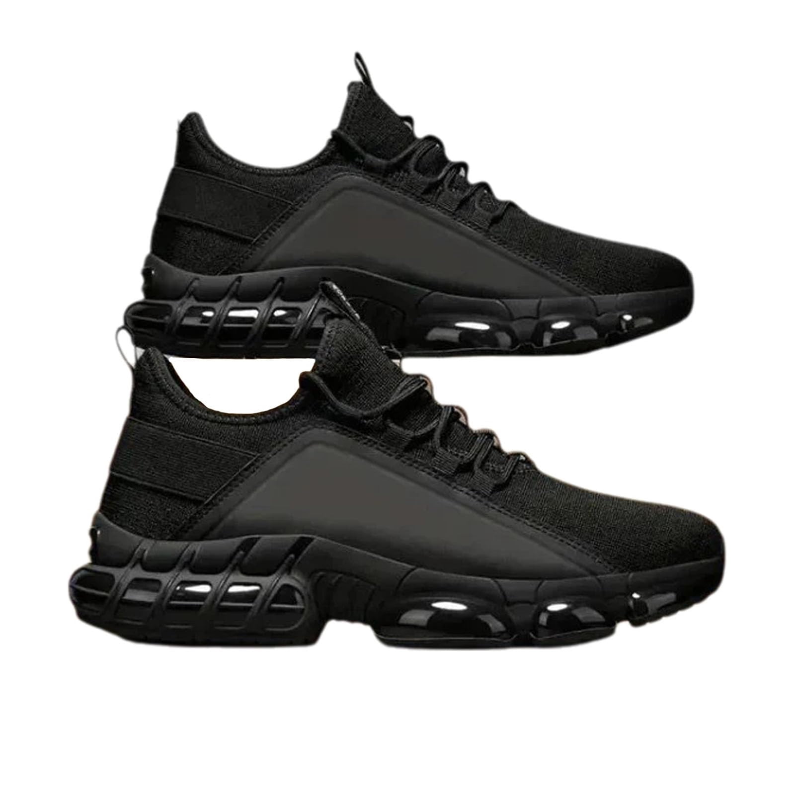 YOUYEDIAN Orthopedic Shoes for Women Arch Support Sneakers Breathable Non Slip Slip on Volleyball Shoes Mesh Stretch Comfort 2026 New Foam Shoes (Black)