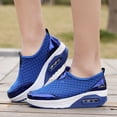 thumbnail image 1 of YOUYEDIAN Orthopedic Shoes for Women Arch Support Sneakers Lightweight Non Slip Slip on Walking Shoes Mesh Stretch Comfort 2026 New Foam Shoes (Royal Blue), 1 of 7
