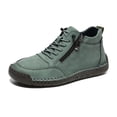 thumbnail image 1 of YOUYEDIAN Orthopedic Shoes for Women Arch Support Work Shoes Breathable Non Slip Slip on Walking Shoes Knitted Mesh Stretch Comfort 2026 New Foam Shoes (Dark Green), 1 of 4