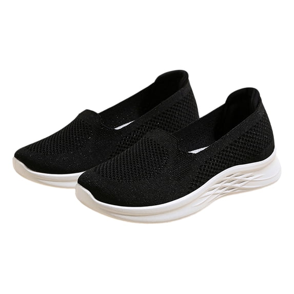 YOUYEDIAN Orthopedic Shoes for Women Dress Slip on Non Slip Mesh Sneakers Summer Walking Comfortable Closed Toe Arch Support Shoes