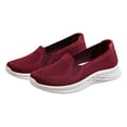 thumbnail image 1 of YOUYEDIAN Orthopedic Shoes for Women 2026 Dress Slip on Non Slip Mesh Sneakers Summer Walking Comfortable Closed Toe Arch Support Shoes (Red), 1 of 6