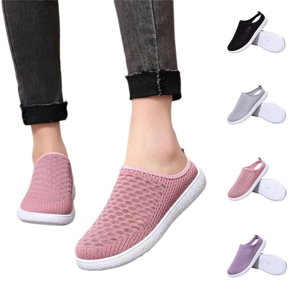 YOUYEDIAN Orthopedic Shoes for Women Wide Non Slip Slip on Mesh Sneakers Spring Work Comfy Closed Toe Arch Support Shoes