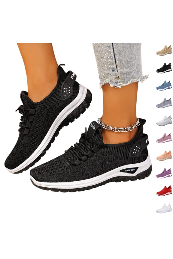 Orthopedic Shoes for Women Arch Support Golf Shoes Breathable Slip on Non Slip Walking Shoes Mesh Stretch Comfortable 2026 Orthopedic Shoes