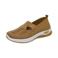 thumbnail image 1 of YOUYEDIAN Orthopedic Shoes for Women Arch Support Nurse Shoes Wide Non Slip Slip on House Shoes Mesh Stretch Comfort 2026 New Foam Shoes (Coffee), 1 of 4
