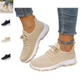 thumbnail image 1 of YOUYEDIAN Orthopedic Shoes for Women Comfy Slip On Fashion Lace-up Breathable Versatile Platform Soft Sneakers Casual Sport Mesh Knit Running Shoes, 1 of 5