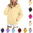 thumbnail image 1 of YOUYEDIAN Oversized Hoodies for Teen Girls Preppy Hooded Sweatshirts Casual Trendy Long Sleeve Pullover Tops, 1 of 5