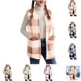 thumbnail image 1 of YOUYEDIAN Plaid Fleece Vest for Girls Casual Warm Fuzzy Sleeveless Jacket Fashion Fluffy Outerwear, 1 of 5