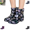 thumbnail image 1 of YOUYEDIAN Rain Boots Women Versatile Low Heel Comfy Fashion Round Toe Ankle Booties Waterproof Casual Outdoor Walking Shoes, 1 of 5