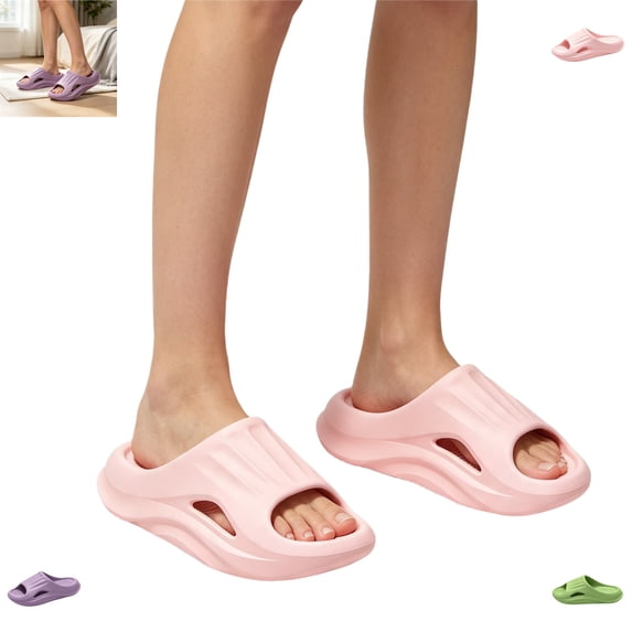 YOUYEDIAN Shower Shoes Women Soft Platform Versatile Non Slip Comfy Fashion Breathable Slippers Casual Open Toe Backless Shoes