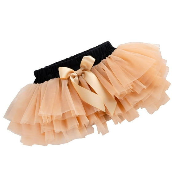 YOUYEDIAN Skirts for Kids 2025 Summer Tulle Girls Tutu Skirt Puffy Princess Skirt Complexion Baby Tutu Skirt 12-18 Months,Complexion 12-24 Months