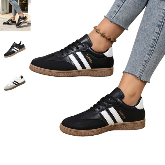 YOUYEDIAN Sneakers for Women Casual Platform Heel Fashion Round Toe Non Slip Sneakers Retro Versatile Outdoor Walking Shoes