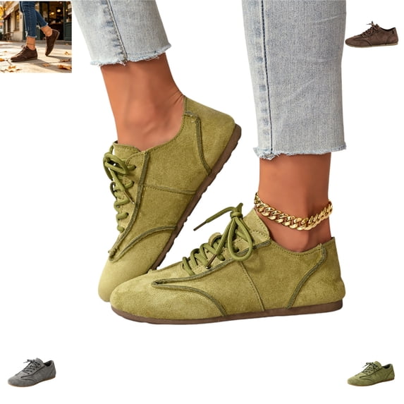YOUYEDIAN Sneakers for Women Versatile Flat Round Toe Retro Comfortable Sneakers Strap Design Non Slip Sport Casual Shoes