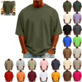 thumbnail image 1 of YOUYEDIAN T Shirts for Man Casual Versatile Short Sleeve Crewneck Shirt Fashion Loose Tops, 1 of 5