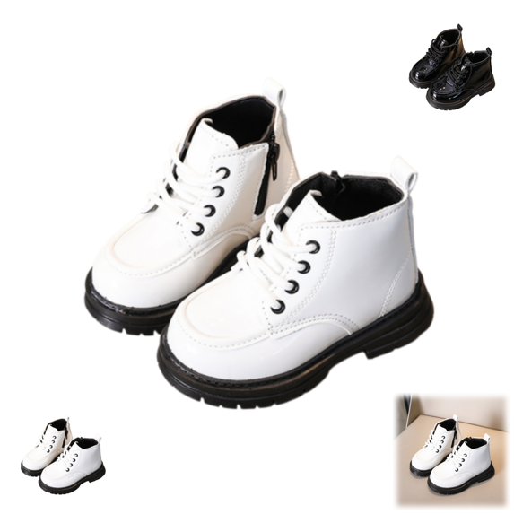 YOUYEDIAN Toddler Boys Girls Classic Hiking Boots PU Leather Outdoor Ankle Booties Rubber Sole Casual Shoes