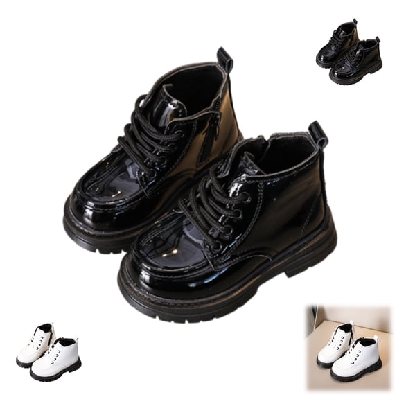 YOUYEDIAN Toddler Boys Girls Classic Hiking Boots PU Leather Outdoor Ankle Booties Rubber Sole Casual Shoes