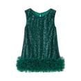 thumbnail image 1 of YOUYEDIAN Toddler Girls Sequin Dress A-Line Sparkly Sleeveless Wedding Gown Party Dresses for Girls (Green, 4-5 Years), 1 of 6