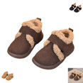 thumbnail image 1 of YOUYEDIAN Toddler Plush House Slippers Winter Casual Warm Flats Fashion Fuzzy Shoes, 1 of 5