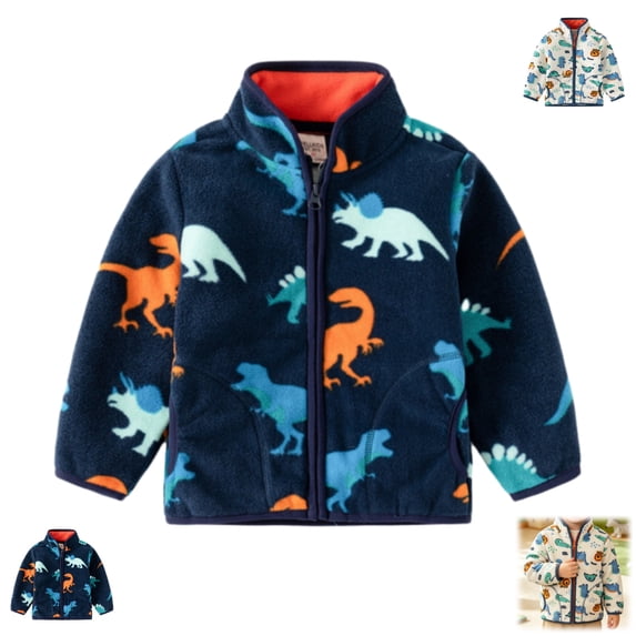 YOUYEDIAN Toddler Polar Fleece Jacket Boys Girls Winter Jacket Fall Sweatshirt Zip-up Light Coat Spring Clothes