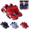 thumbnail image 1 of YOUYEDIAN Toddler Shoes Leather Upper Thick Sole Comfortable Tennis Sneakers Outdoor Non-Slip School Sports Shoes(Red,13 Little Kid), 1 of 5