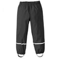 thumbnail image 1 of YOUYEDIAN Toddlers Girls Rain Pants Mud Dirty Proof Lightweight Reflective Waterproof Unisex Rain Wear (Black, 2-3 Years), 1 of 3