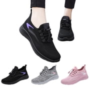 YOUYEDIAN Wide Toe Box Orthopedic Shoes for Women Extra Wide Width Sneakers Ultra Light Road Running Shoes Non-Slip Tennis Sneakers Breathable Walking Athletic Black, 8.5 Wide