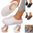 thumbnail image 1 of YOUYEDIAN Winter Plush Slippers for Women Outdoor Indoor Warm Non-Slip House Slippers Cozy Bedroom Fleece Shoes, 1 of 5