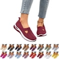 thumbnail image 1 of YOUYEDIAN Women's Orthopedic Sneakers Slip On, Arch Support Walking Shoes for Nurse Work, Wide Width Breathable Comfort, 1 of 3