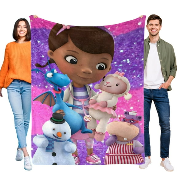 YOUYONGZHI Doc Mcstuffins-Anti-Pilling Flannel Blanket Soft Lightweight Plush Fuzzy Cozy Luxury Blanket for Home and Kitchen Use – Perfect for Kids and Adults 40"x60"