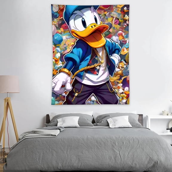 YOUYONGZHI Donald Duck Sailor Duck-Theme Anti-pilling Tapestry Gift Wall Hanging Backdrop for Room Bedroom Girls Fans Background Banner Party Birthday Supplies Decor