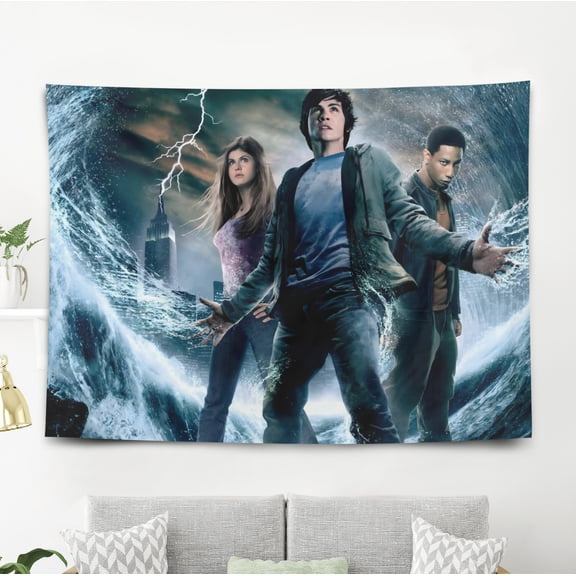 YOUYONGZHI Percy Jackson-Theme Anti-pilling Tapestry Gift Wall Hanging Backdrop for Room Bedroom Girls Fans Background Banner Party Birthday Supplies Decor
