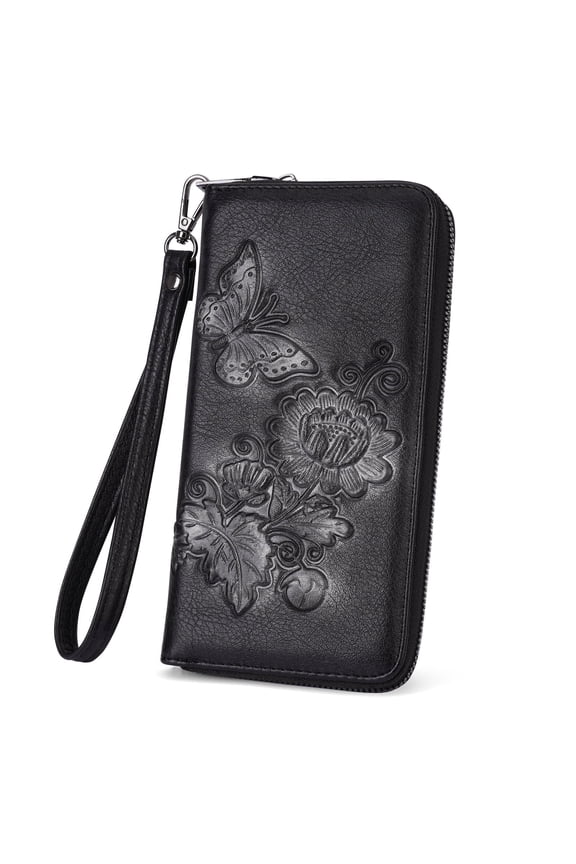 Slim Credit Card Wallet RFID Wallet For Women, Ladies Mini Purse with Card Slots and ID Window