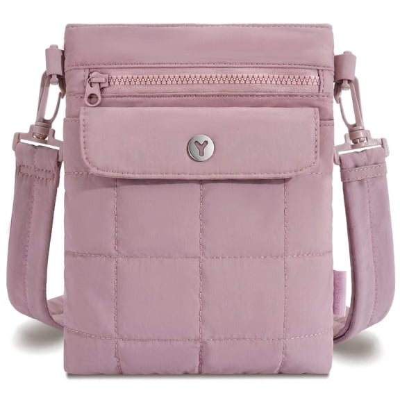 YOVIEE Small Crossbody Bag for Women, Lightweight Nylon Shoulder Purse with Multi Pockets, Waterproof Travel Phone Bag, Casual Everyday Mini Handbag