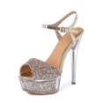 thumbnail image 1 of YOWMNS Women's Frosted Sandals with Rhinestones | Comfy Platform Style, 1 of 5