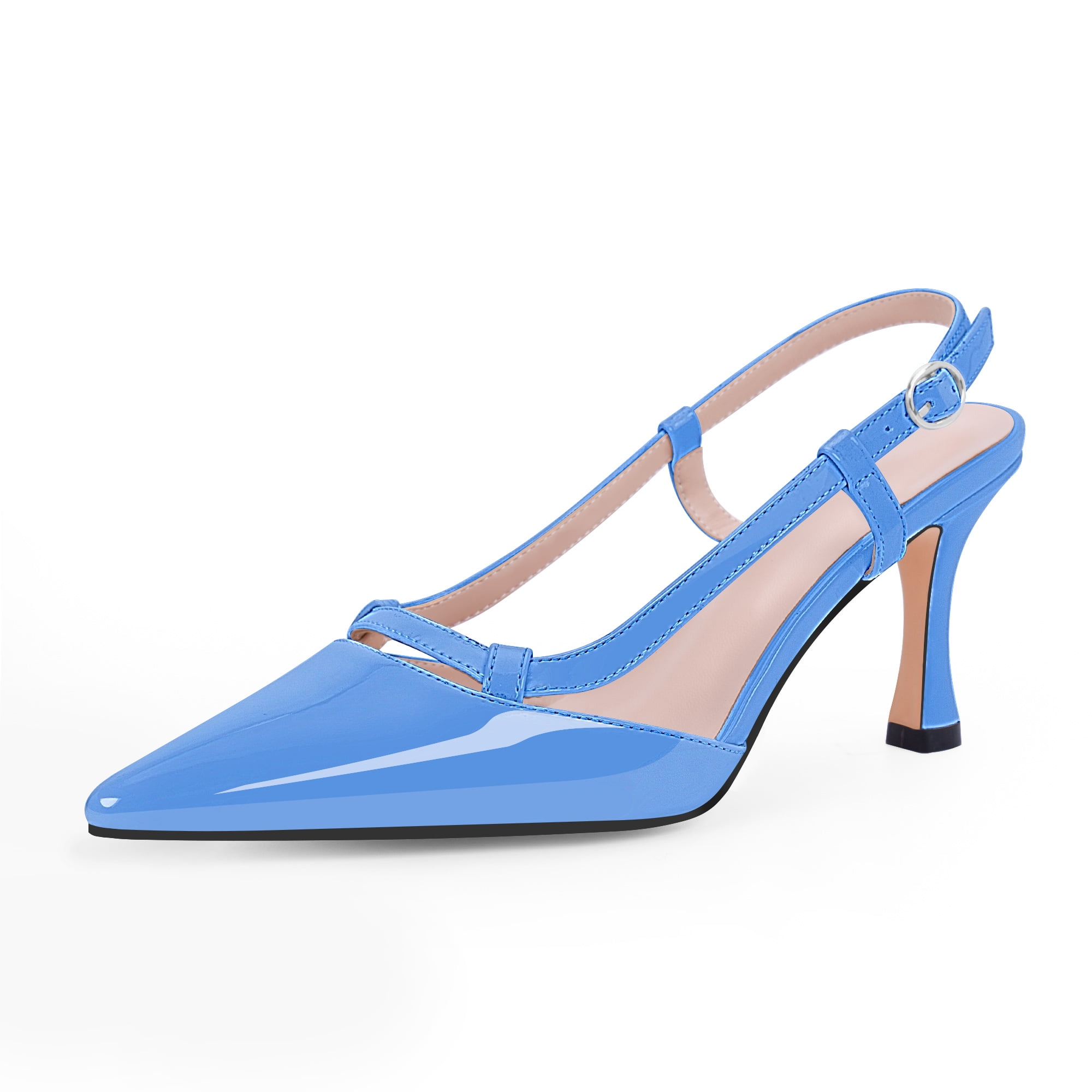 Stiletto High Heel Pumps Pointed Toe Slip On Dress Shoes