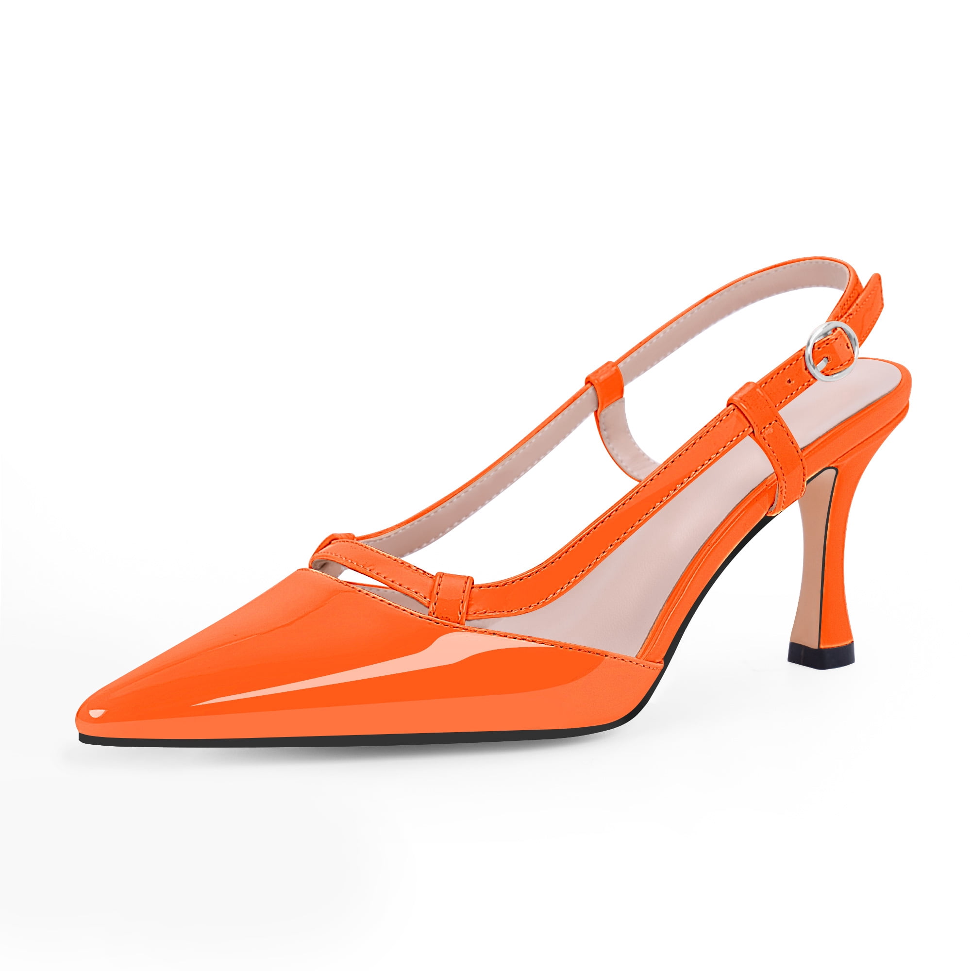 Suisecloths Pointed Toe Stiletto High Heels Ankle Strap Dress Pumps main image 0