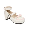 thumbnail image 1 of YOWMNS Women's Vintage Platform Lolita Shoes in Classic White, 1 of 5