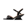 thumbnail image 1 of YOWMNS Women's Wedge Sandals - Metal Décor, Open Toe, Adjustable Back Strap - Fashion Beach Travel Shoes, 1 of 5