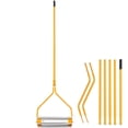 thumbnail image 1 of YOWPSY Aquatic Weed & Sludge Tiller, Lake & Pond Weed Removal Tool，Rid Weeds Roots and Muck Buildup, 18ft Aluminum Handle, 6 Preassembled Stainless Steel Blades, Super Easy Assembly, Yellow., 1 of 7